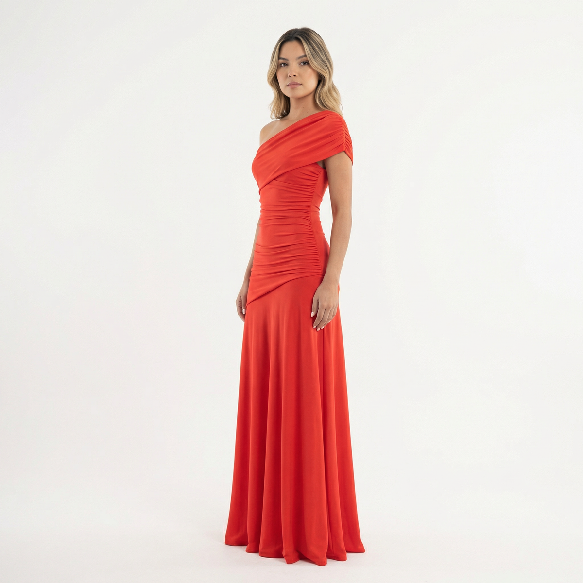 Vestido Midi Fiesta Tul Asimétrico