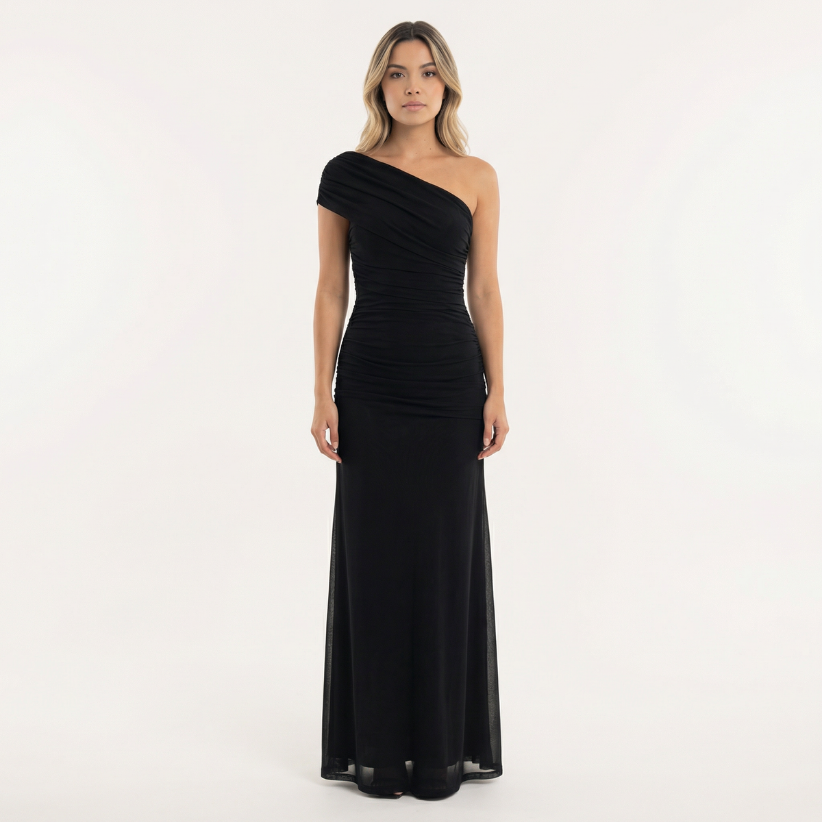 Vestido Midi Fiesta Tul Asimétrico