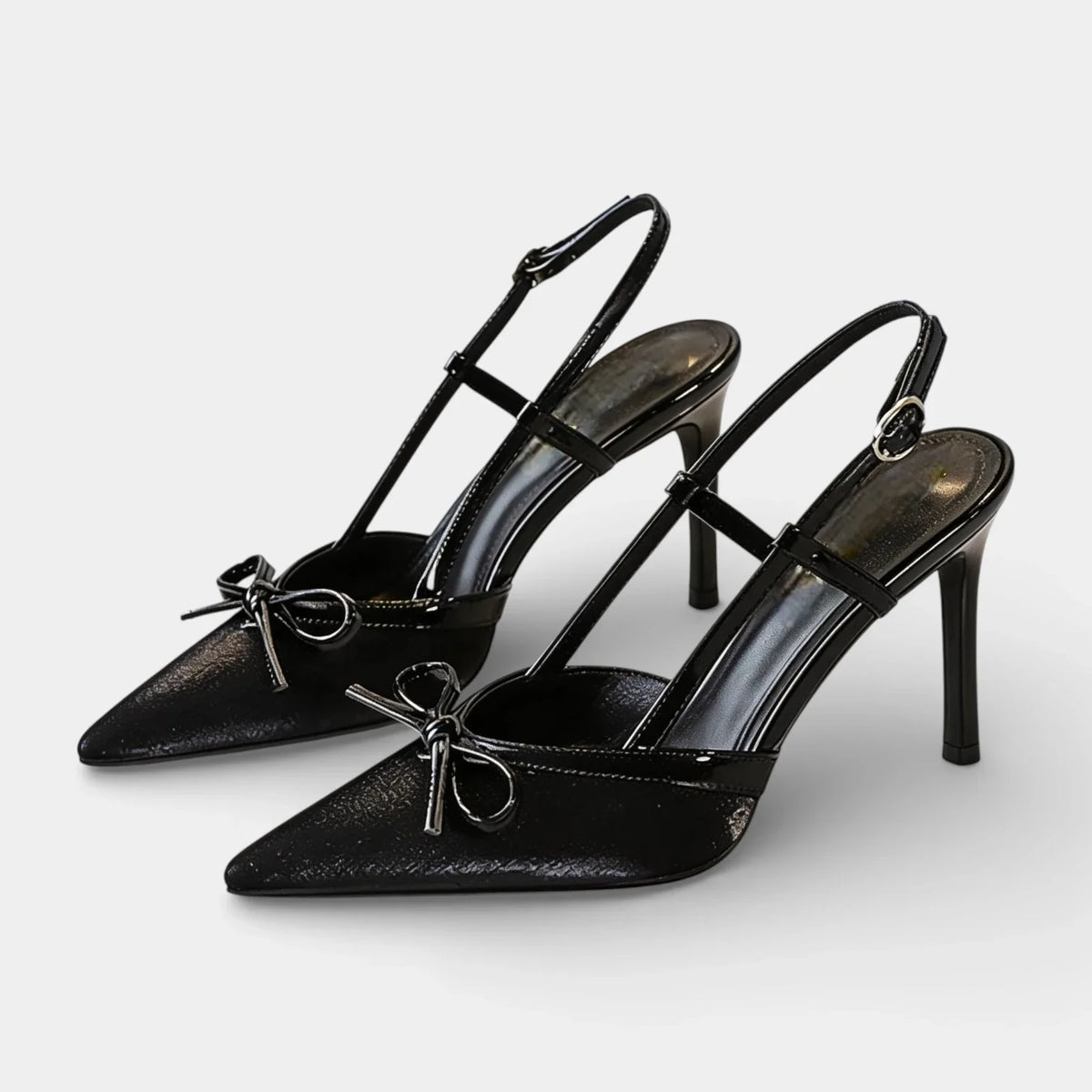 Zapatos de Tacón Mujer Brida en T Lazo