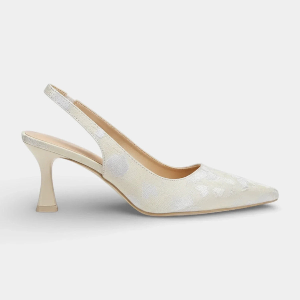 Zapatos de Tacón Mujer Malla Floral