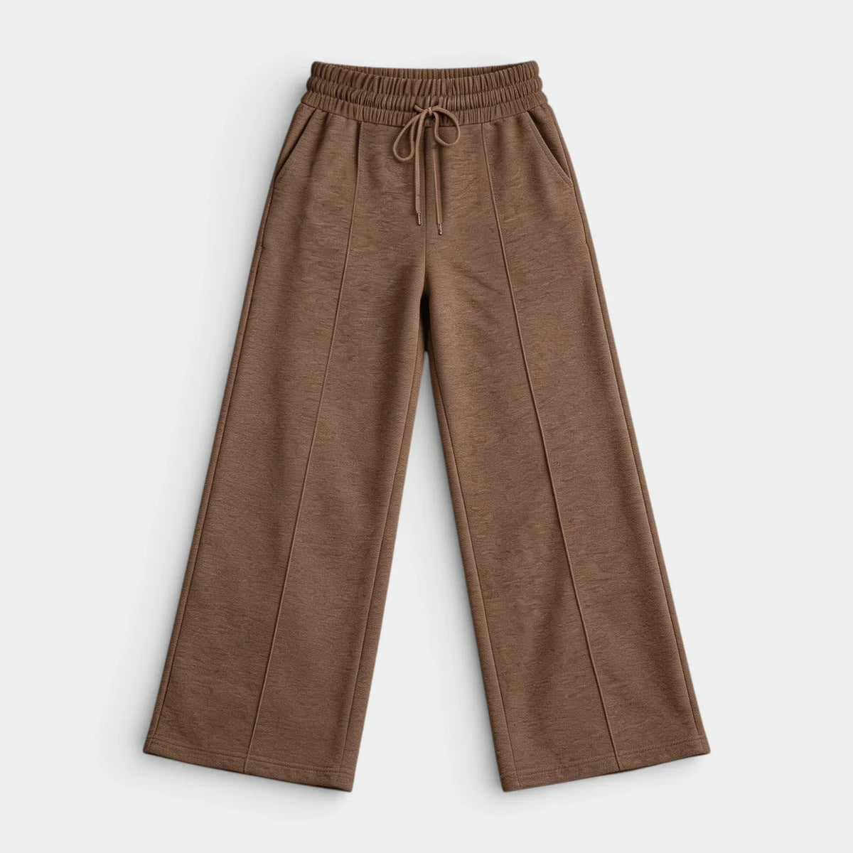 Pantalón Ancho Mujer Lino Cordón