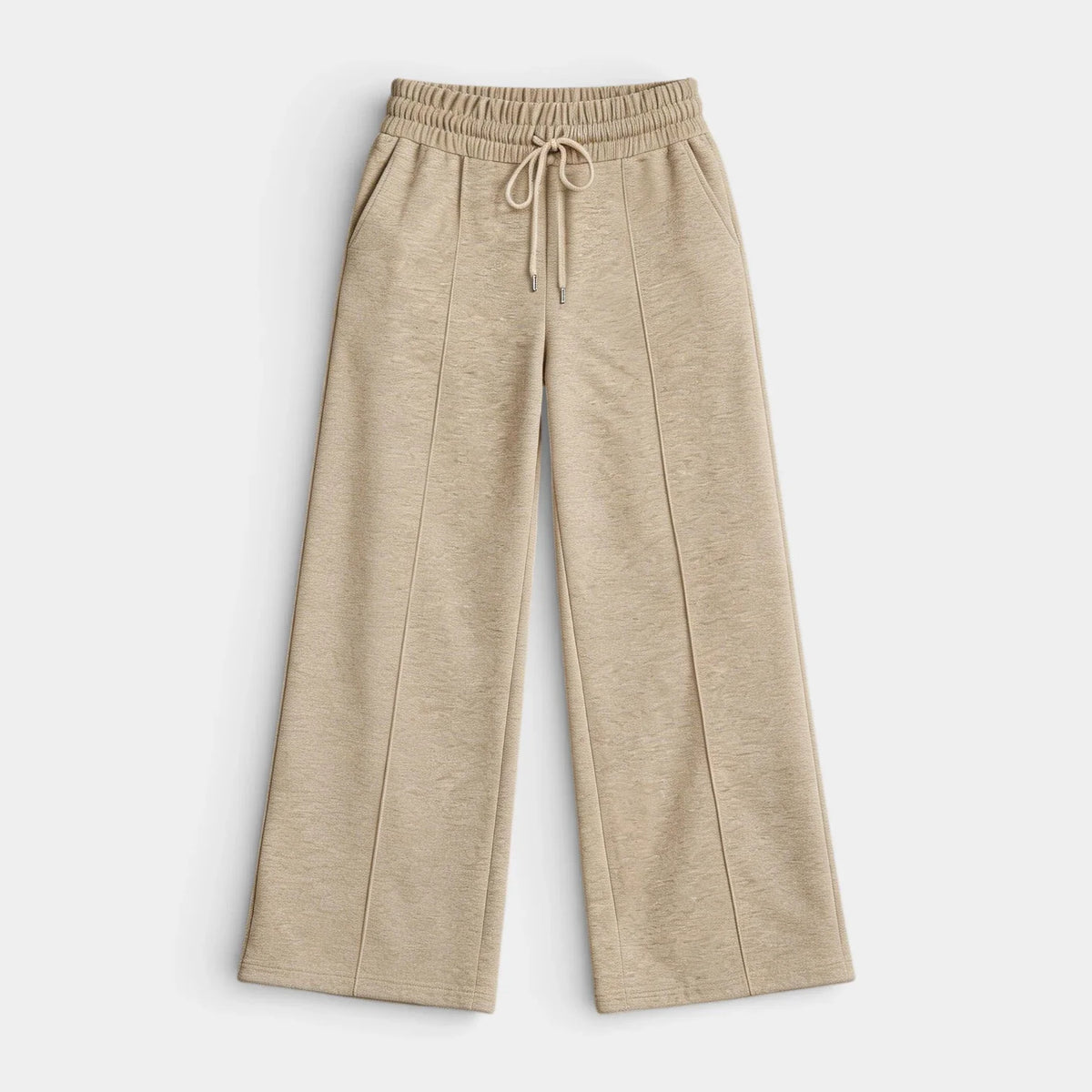 Pantalón Ancho Mujer Lino Cordón