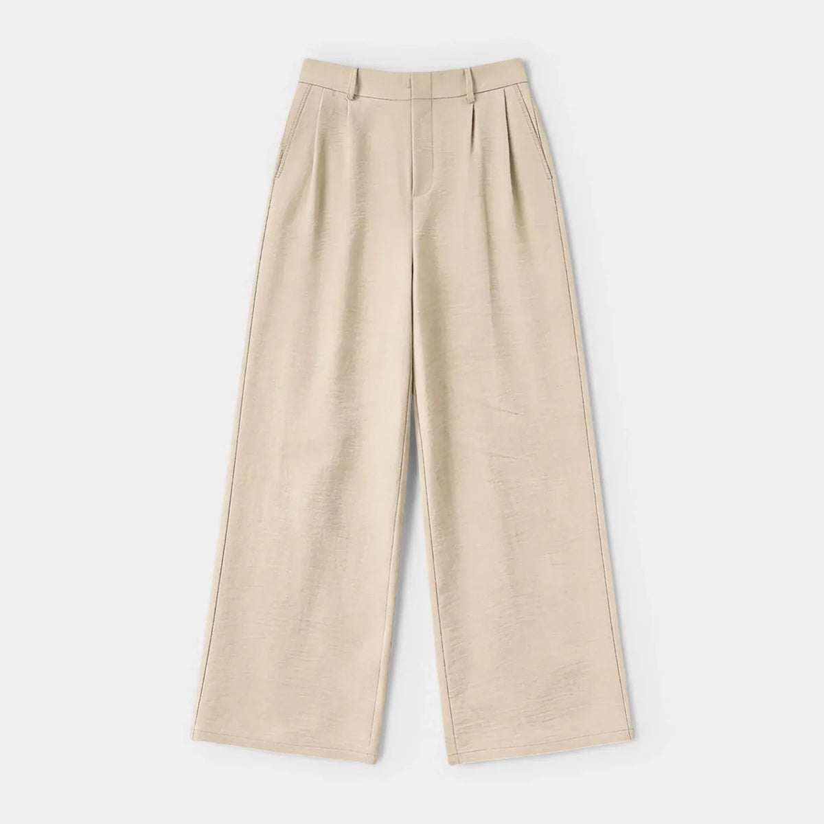 Pantalón Ancho Mujer Tiro Alto Pinzas