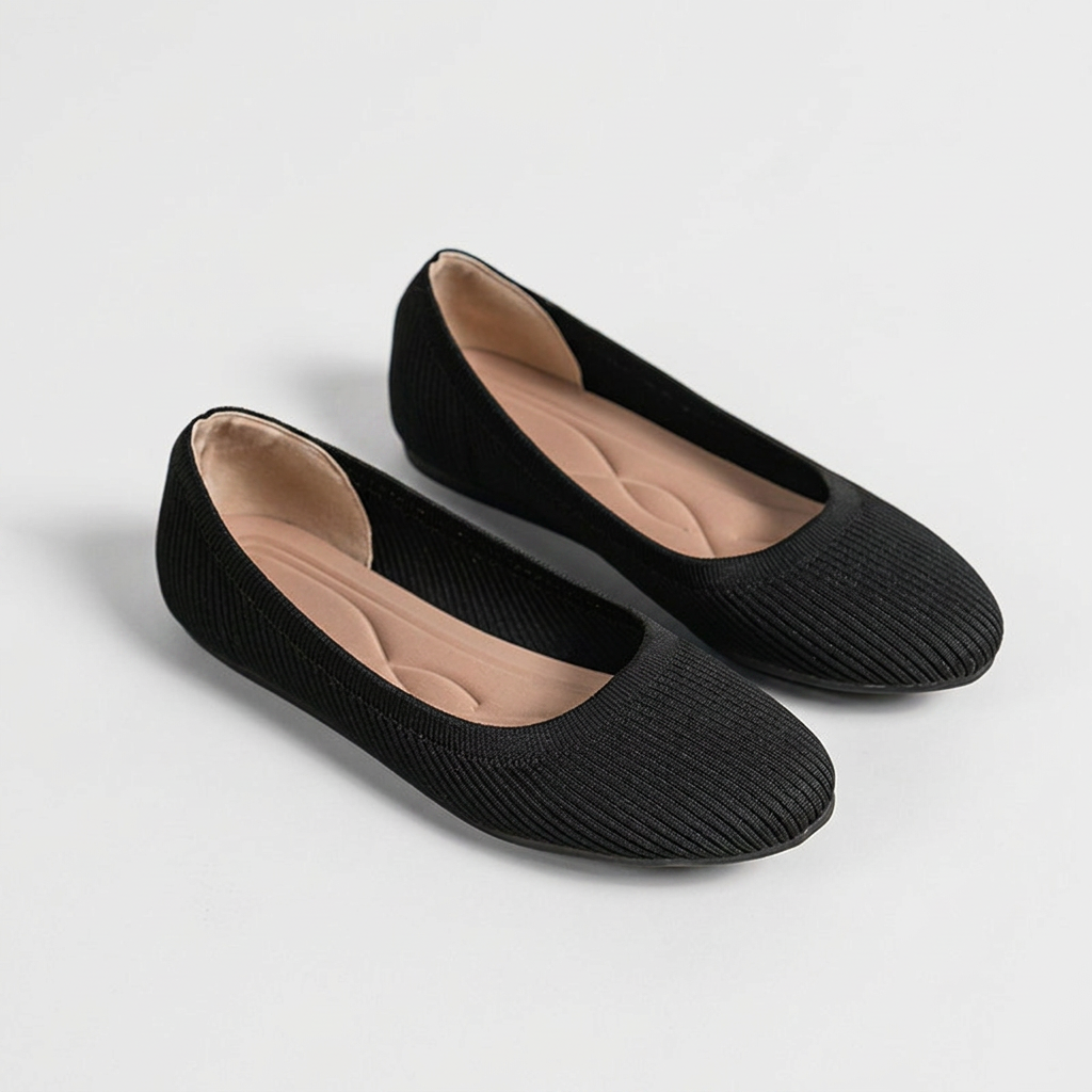Bailarinas Mujer Punto Elástico Slip-On