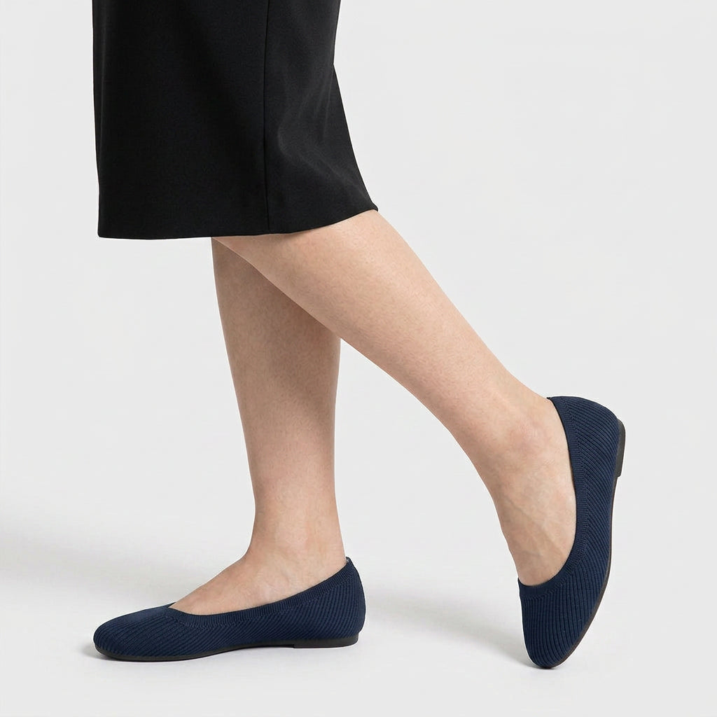 Bailarinas Mujer Punto Elástico Slip-On