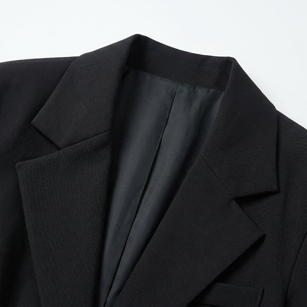 Blazer Mujer Cinturón Ancho Hombros Estructurados