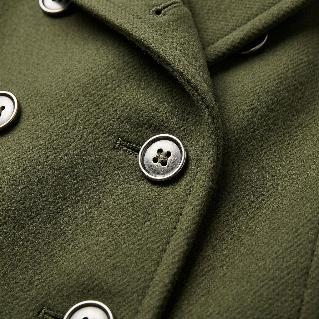 Trench Largo Mujer Corte Clásico Elegante