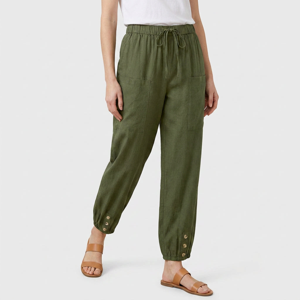 Pantalón Mujer Tiro Alto Cómodo