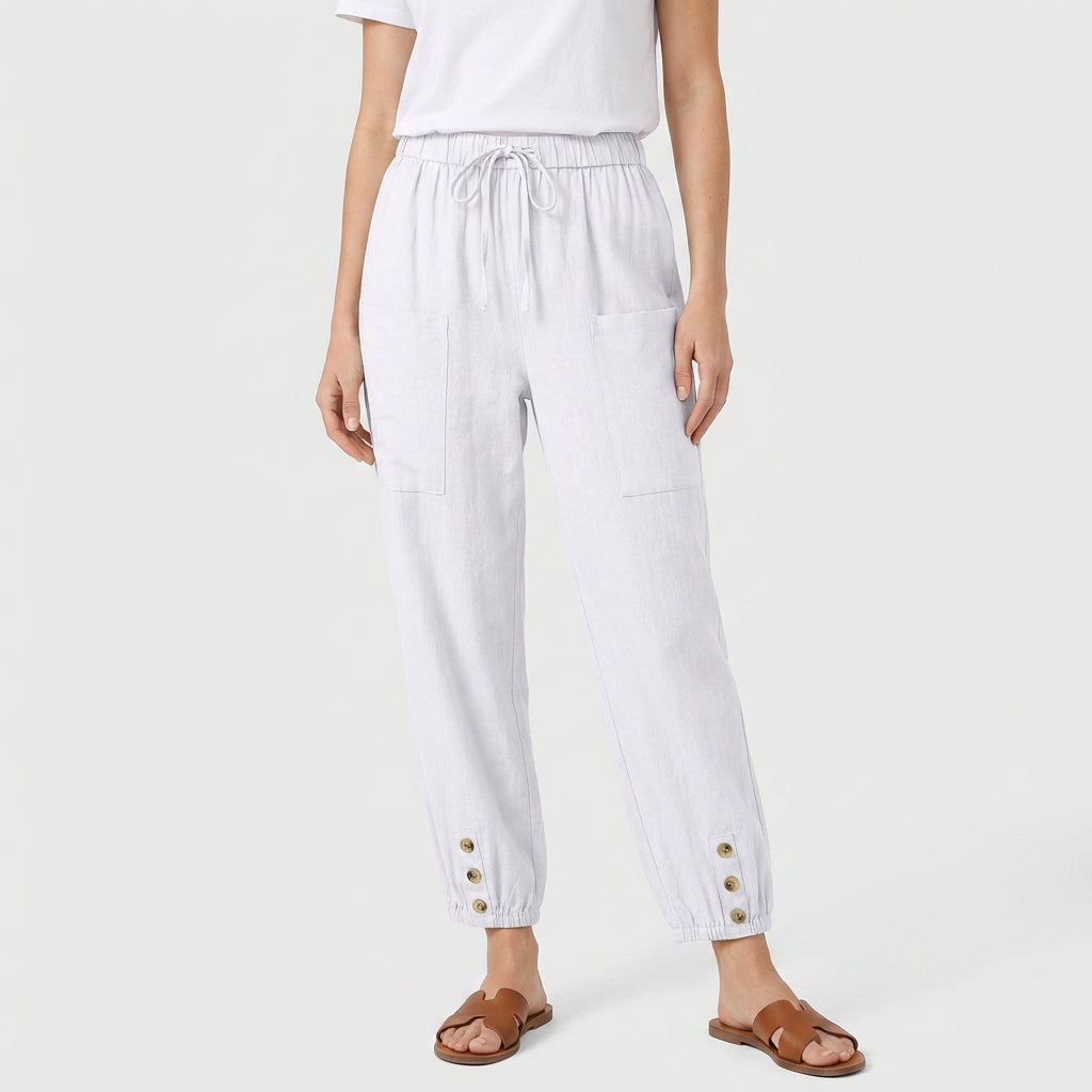 Pantalón Mujer Tiro Alto Cómodo