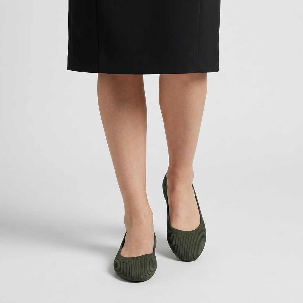 Bailarinas Mujer Punto Elástico Slip-On