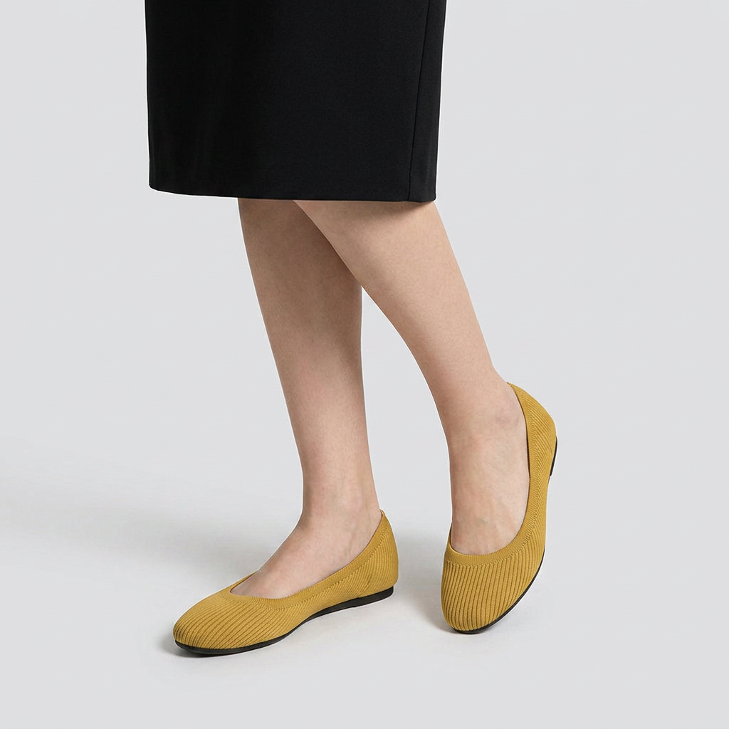 Bailarinas Mujer Punto Elástico Slip-On