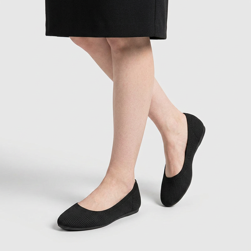 Bailarinas Mujer Punto Elástico Slip-On