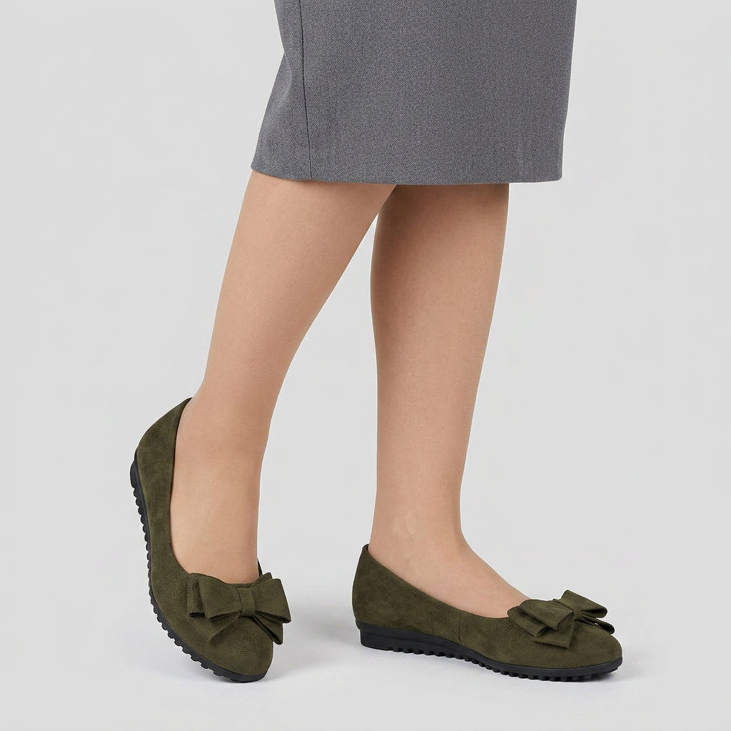 Mocasines Mujer Piel Lazo Decorativo
