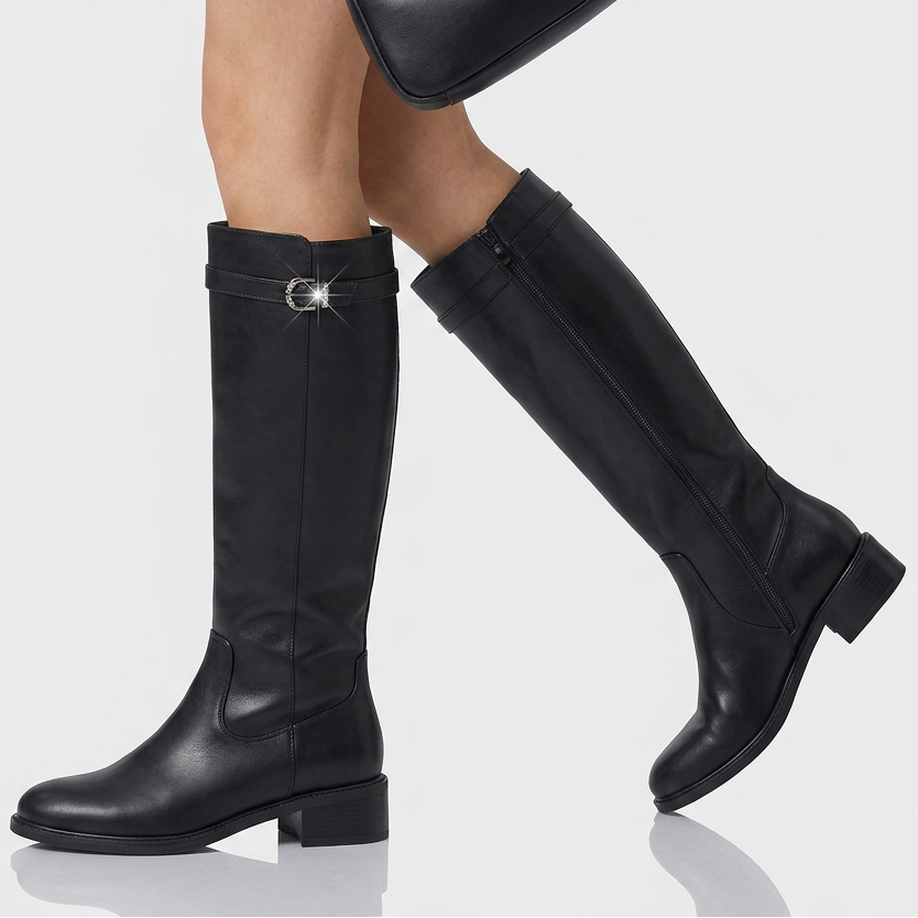 Botas Altas Mujer Ecuestre Metal