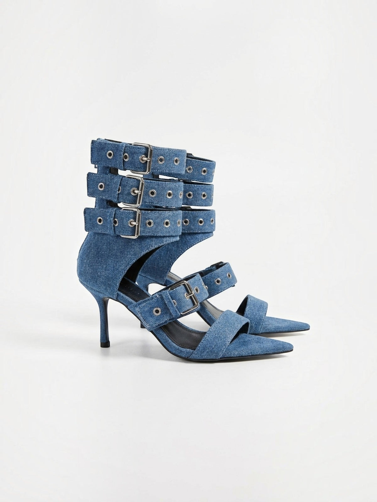 Sandalias de tacón Elenique con hebillas