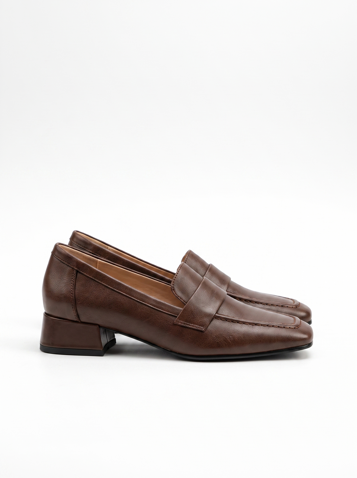 Mocasines Lissa de Tacón Cuadrado