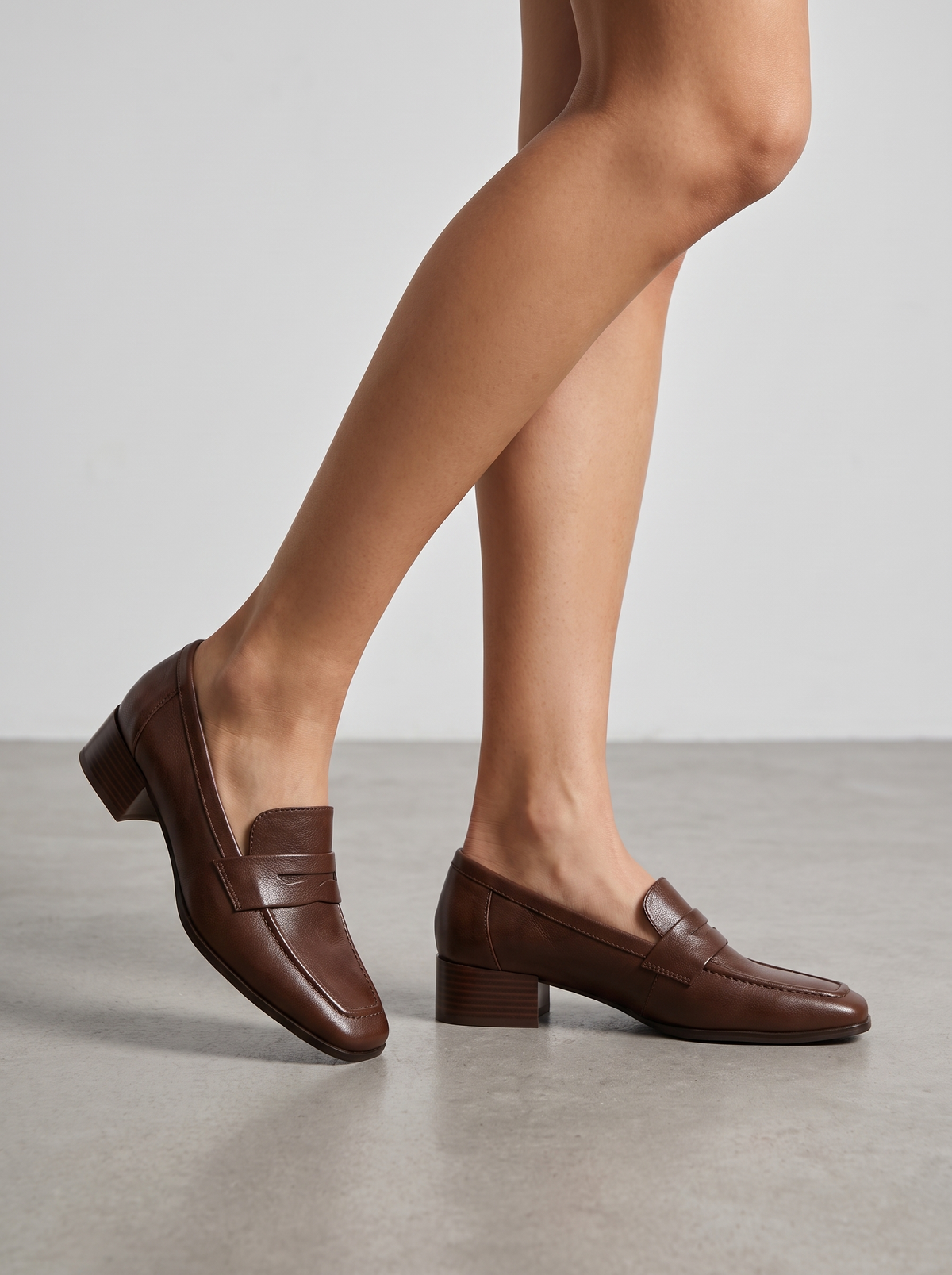 Mocasines Lissa de Tacón Cuadrado