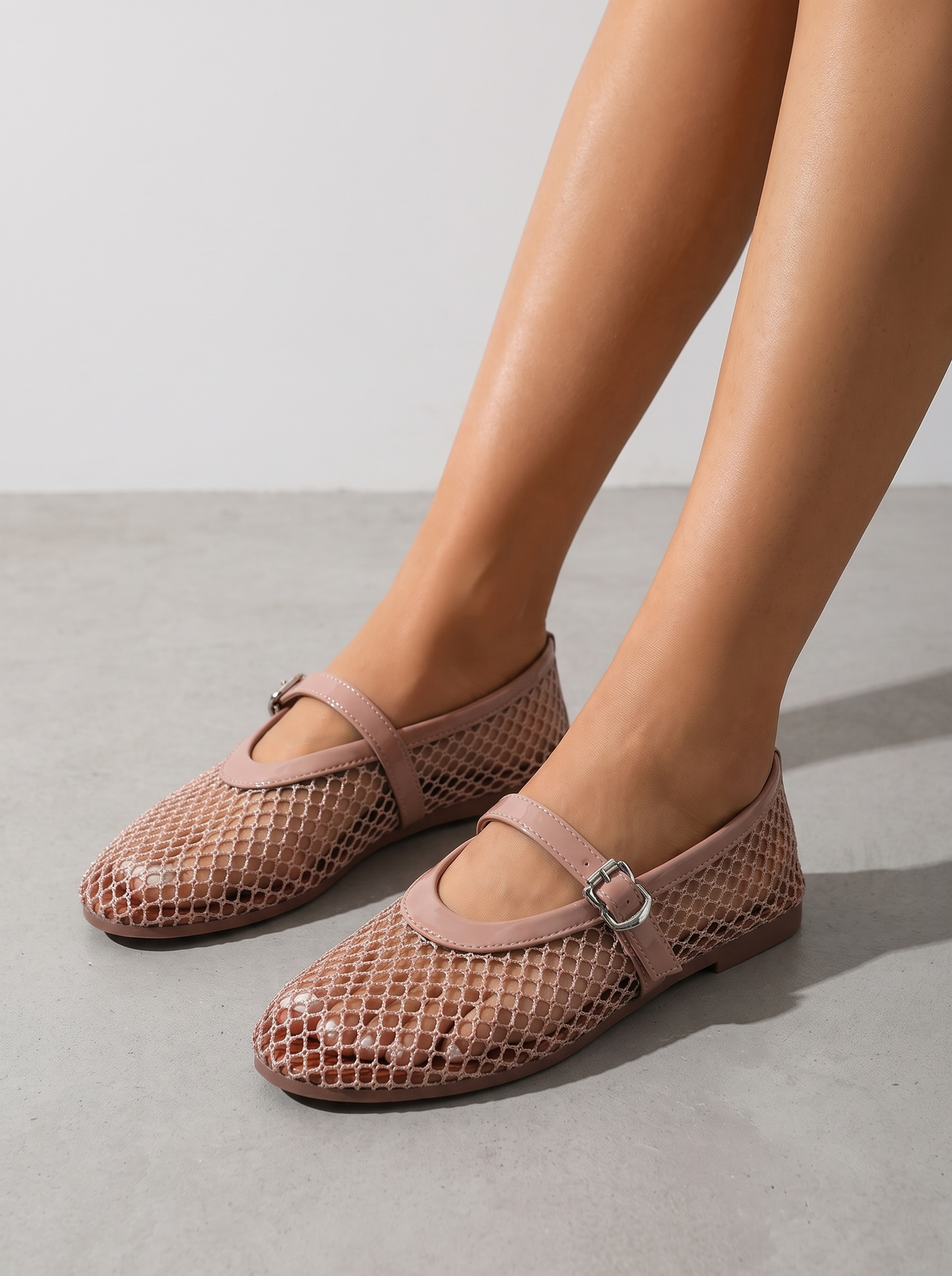 Bailarinas Ginger de Malla con Tira
