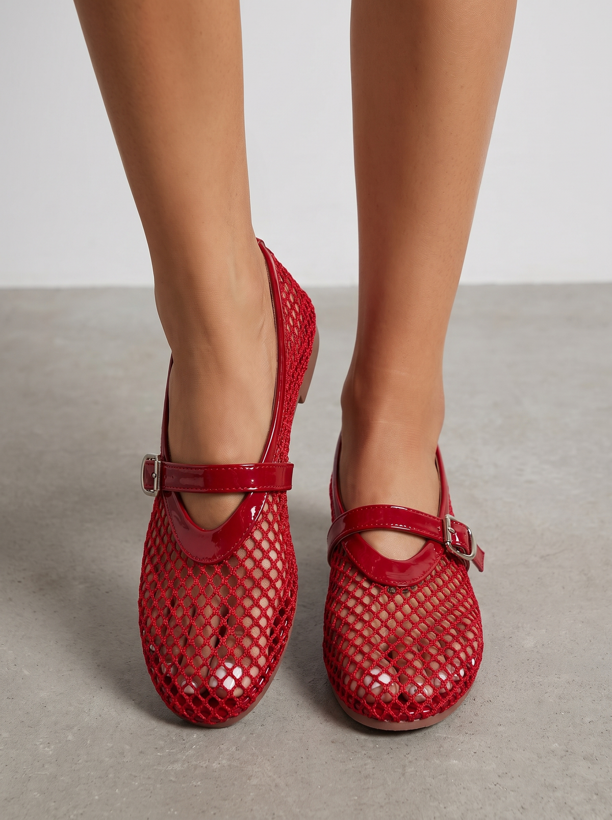 Bailarinas Ginger de Malla con Tira