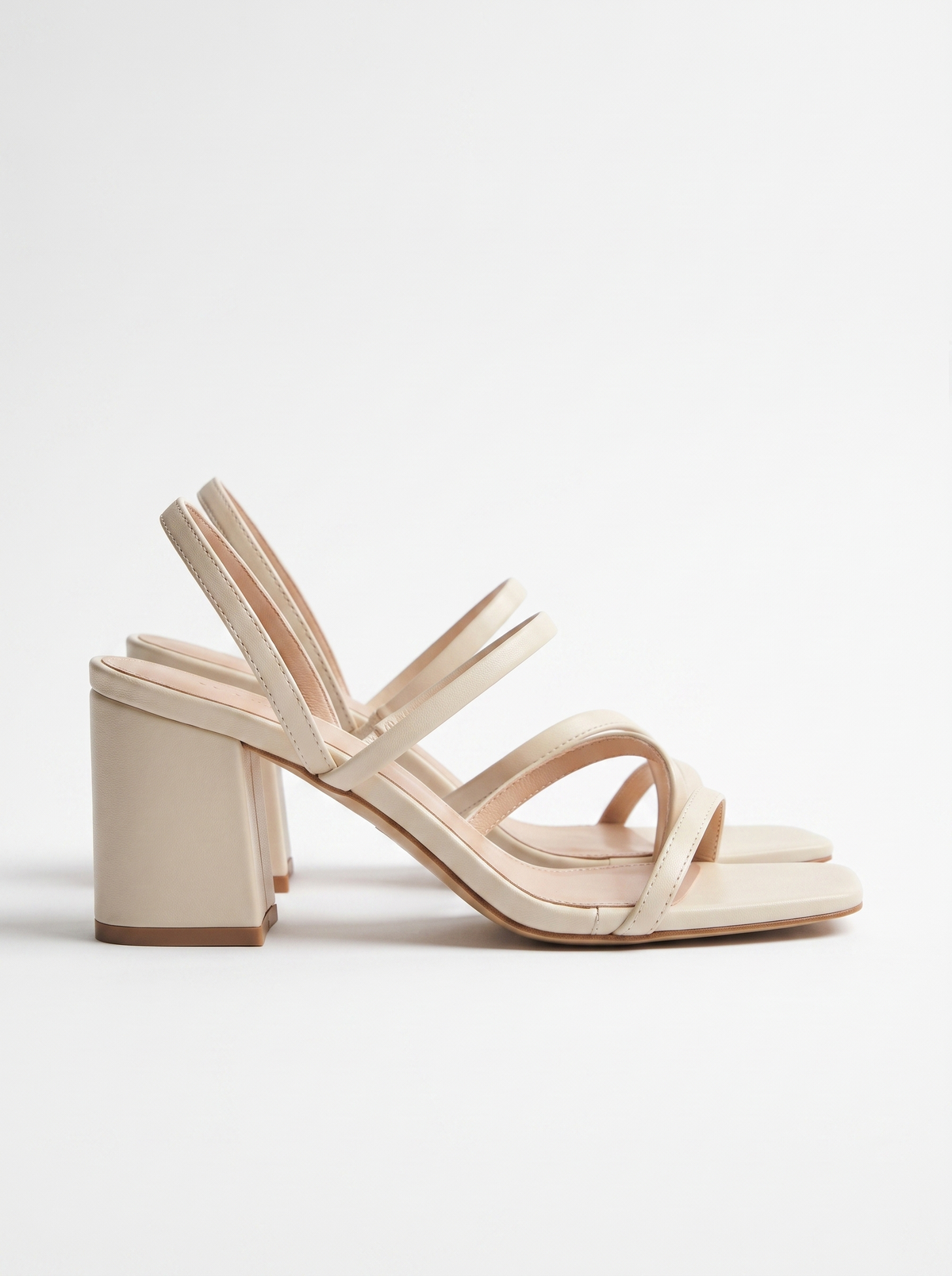 Sandalias Vinette de Tacón Ancho con Tiras Cruzadas