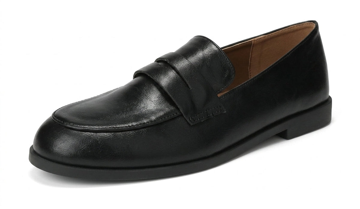 Mocasines Planos Mujer de Piel Estilo Clásico