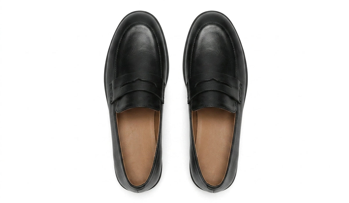 Mocasines Planos Mujer de Piel Estilo Clásico