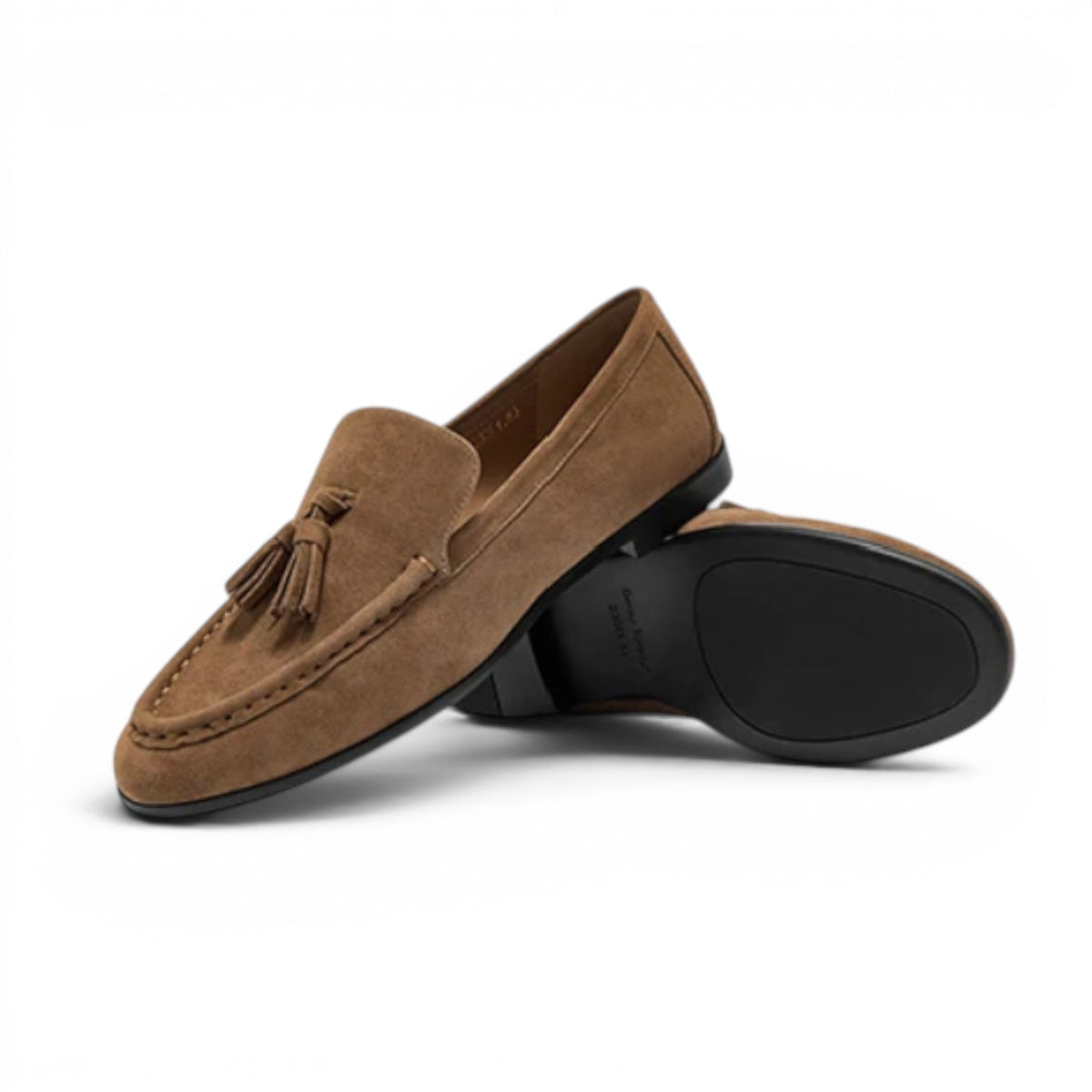 Mocasines con Borlas Mujer de Ante