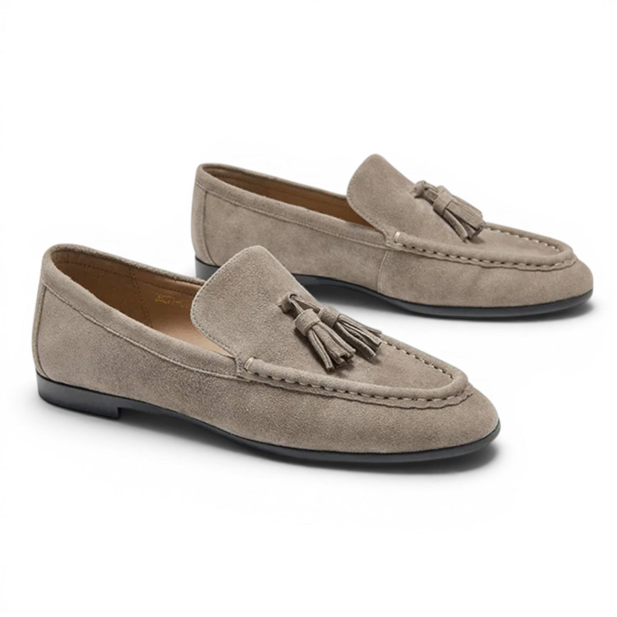 Mocasines con Borlas Mujer de Ante