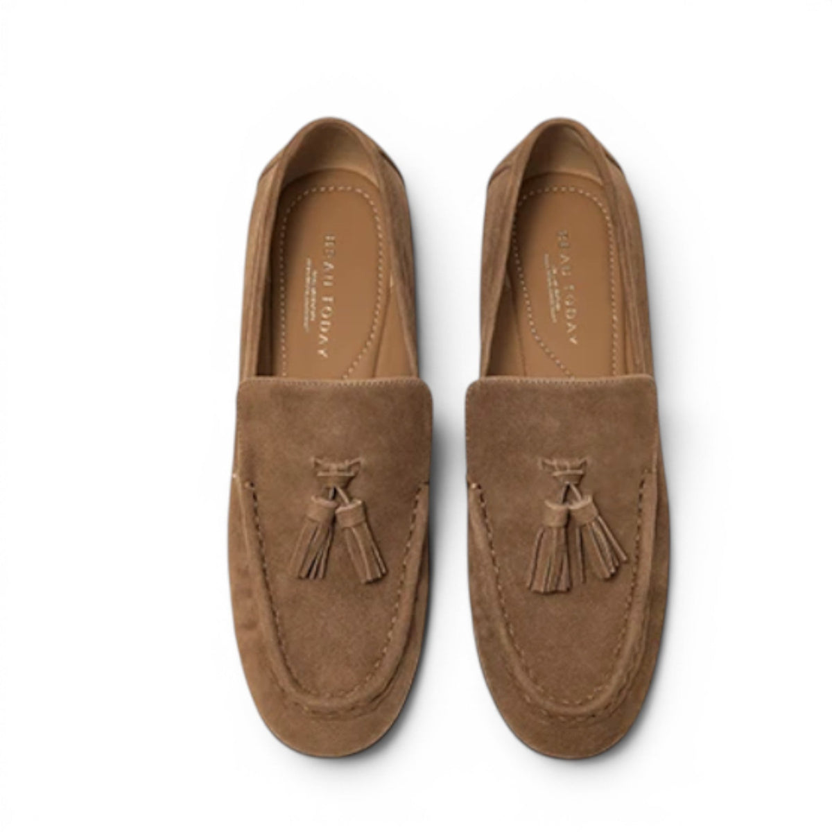 Mocasines con Borlas Mujer de Ante