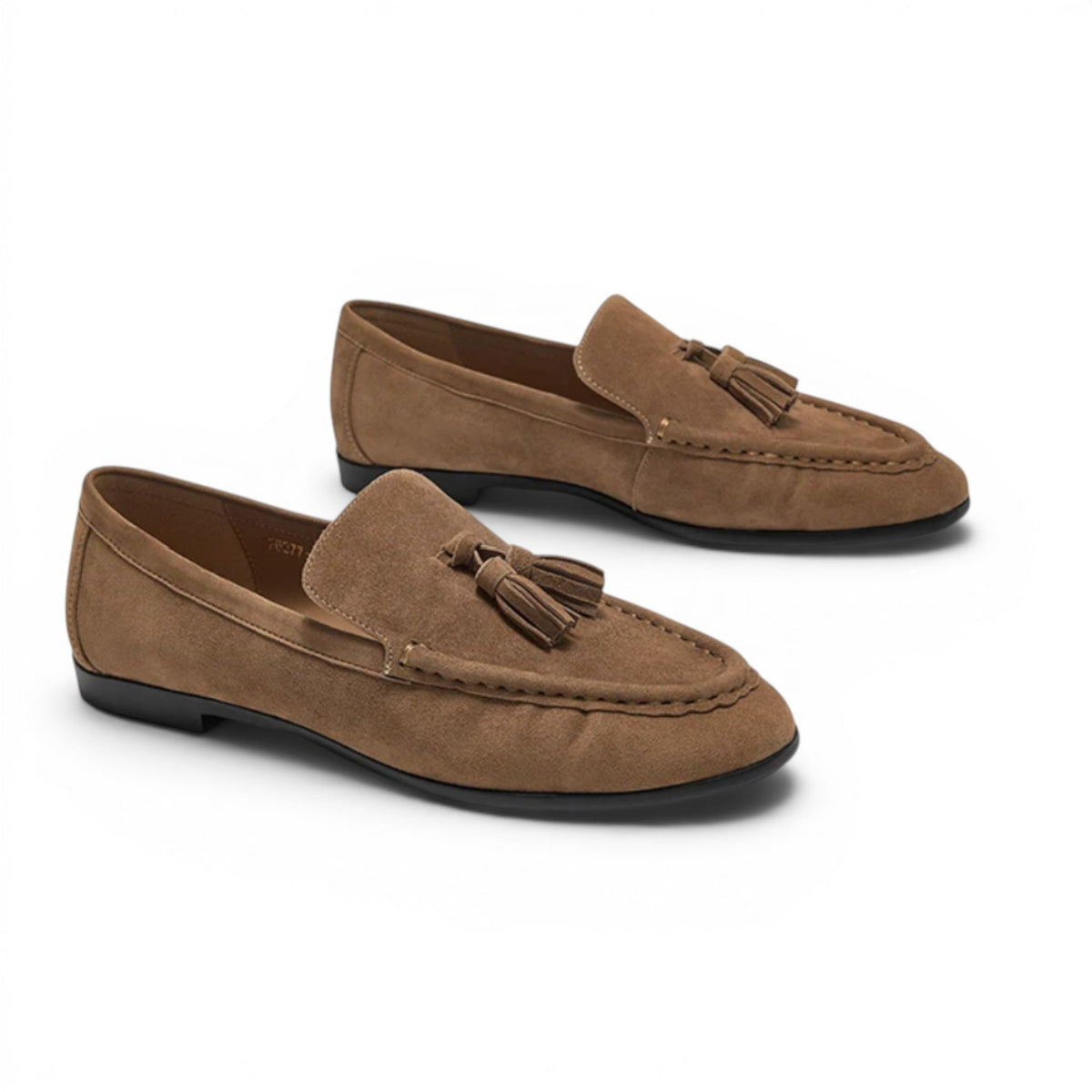 Mocasines con Borlas Mujer de Ante