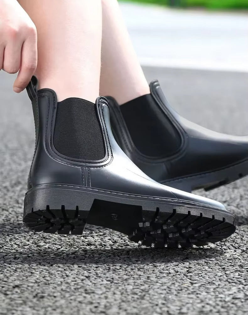Botines Chelsea Mujer Bajos con Suela Gruesa