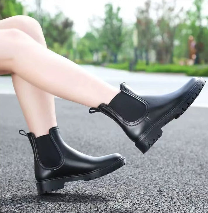 Botines Chelsea Mujer Bajos con Suela Gruesa