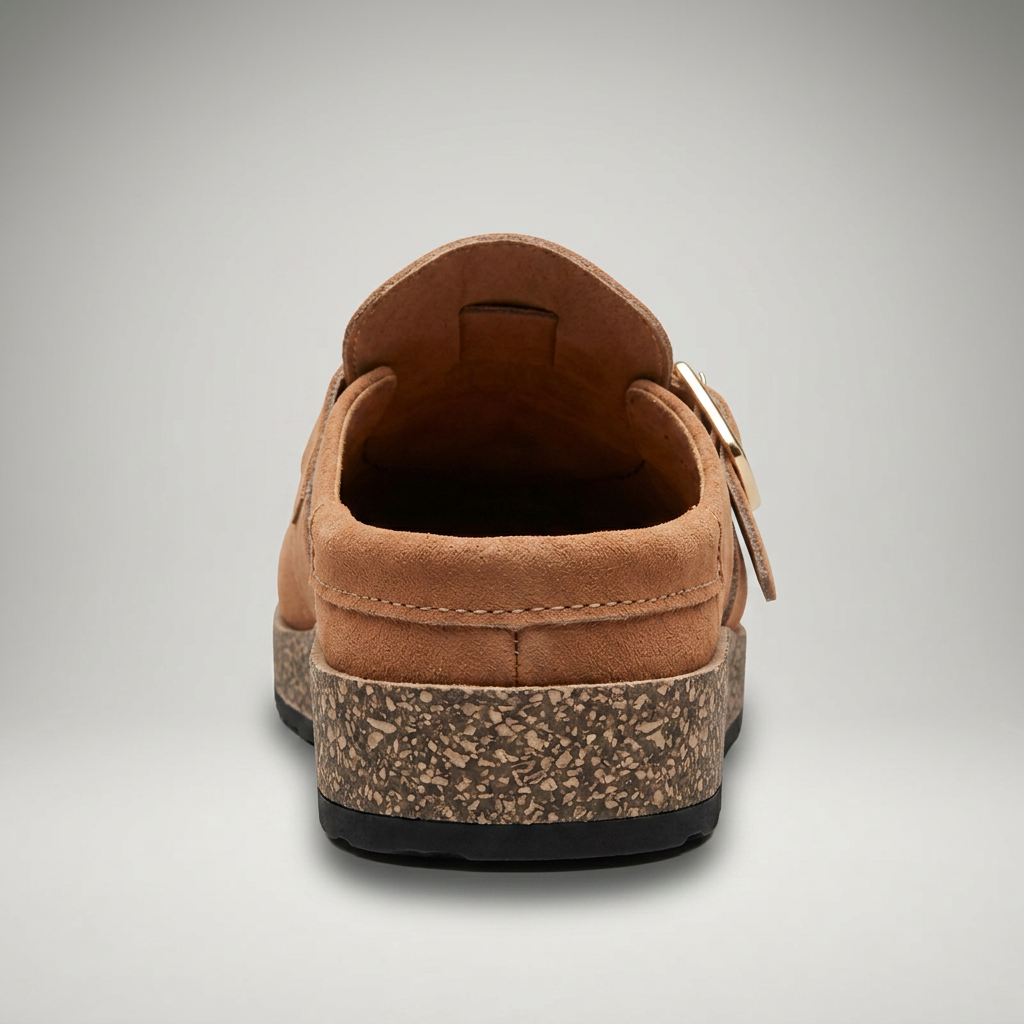 Sandalias Confort Mujer con Plantilla Acolchada y Hebilla