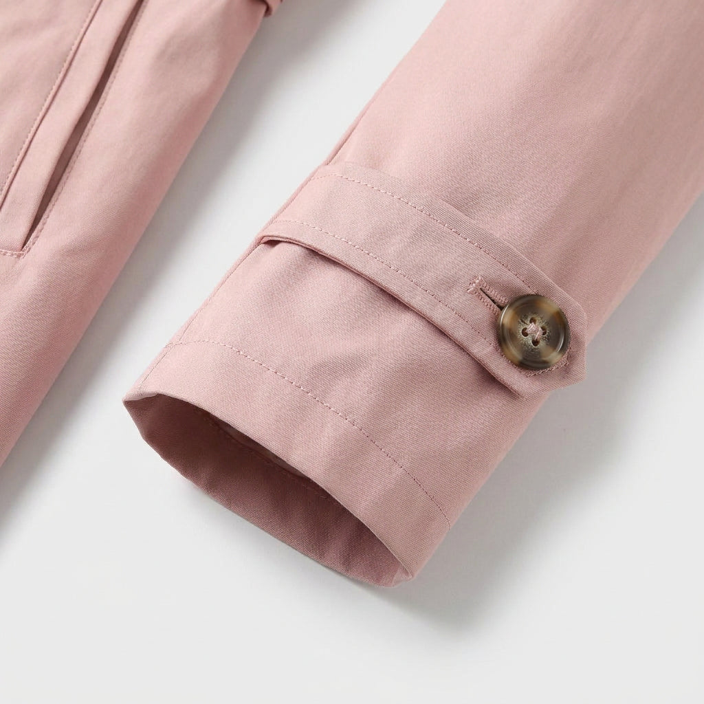 Trench Midi Mujer Gabardina Cuello Sastre