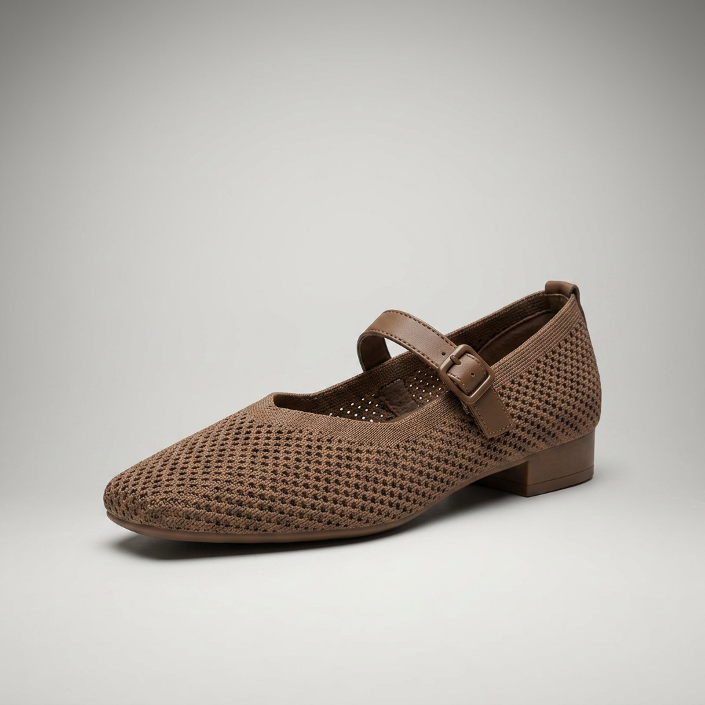 Zapatillas Mujer Transpirables Puntera Cuadrada Cómodas