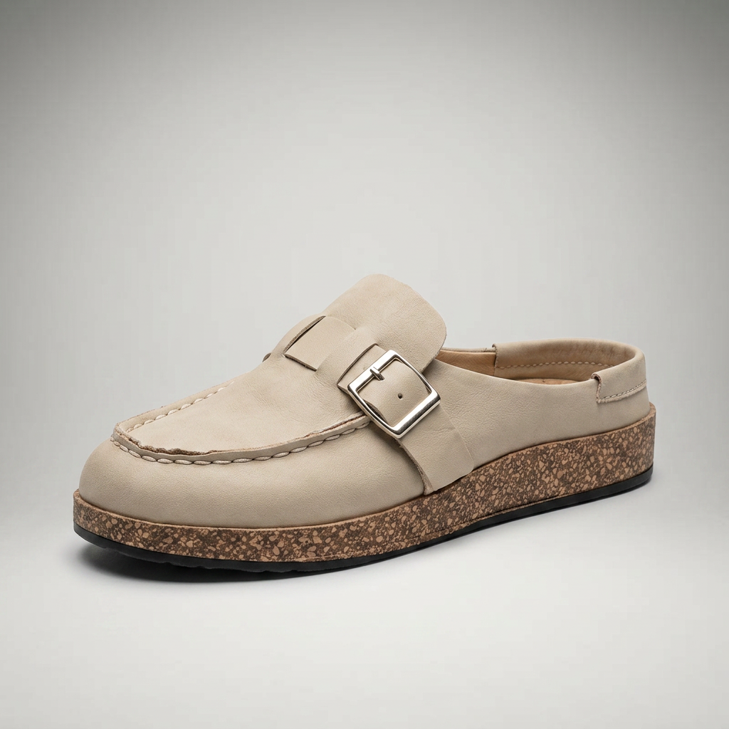 Sandalias Confort Mujer con Plantilla Acolchada y Hebilla
