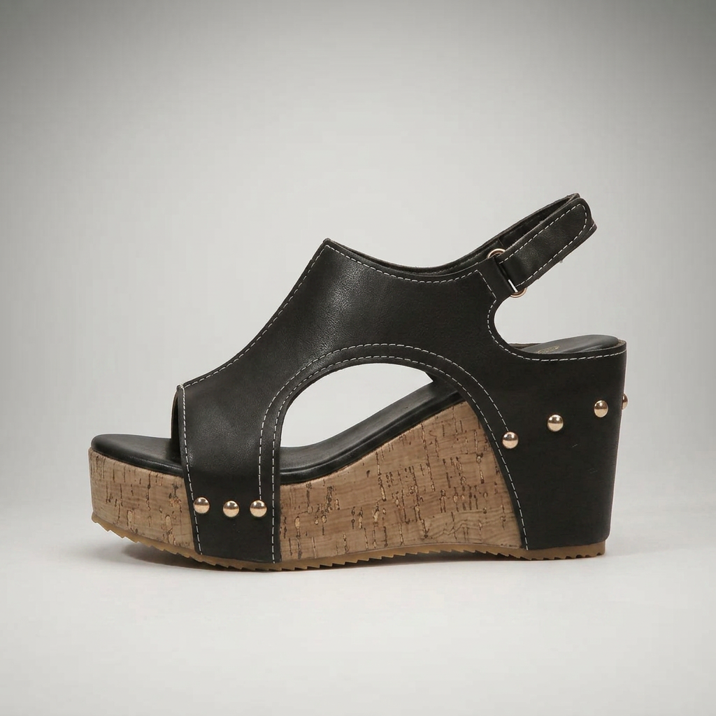 Sandalias Mujer Cuña Plataforma Corcho