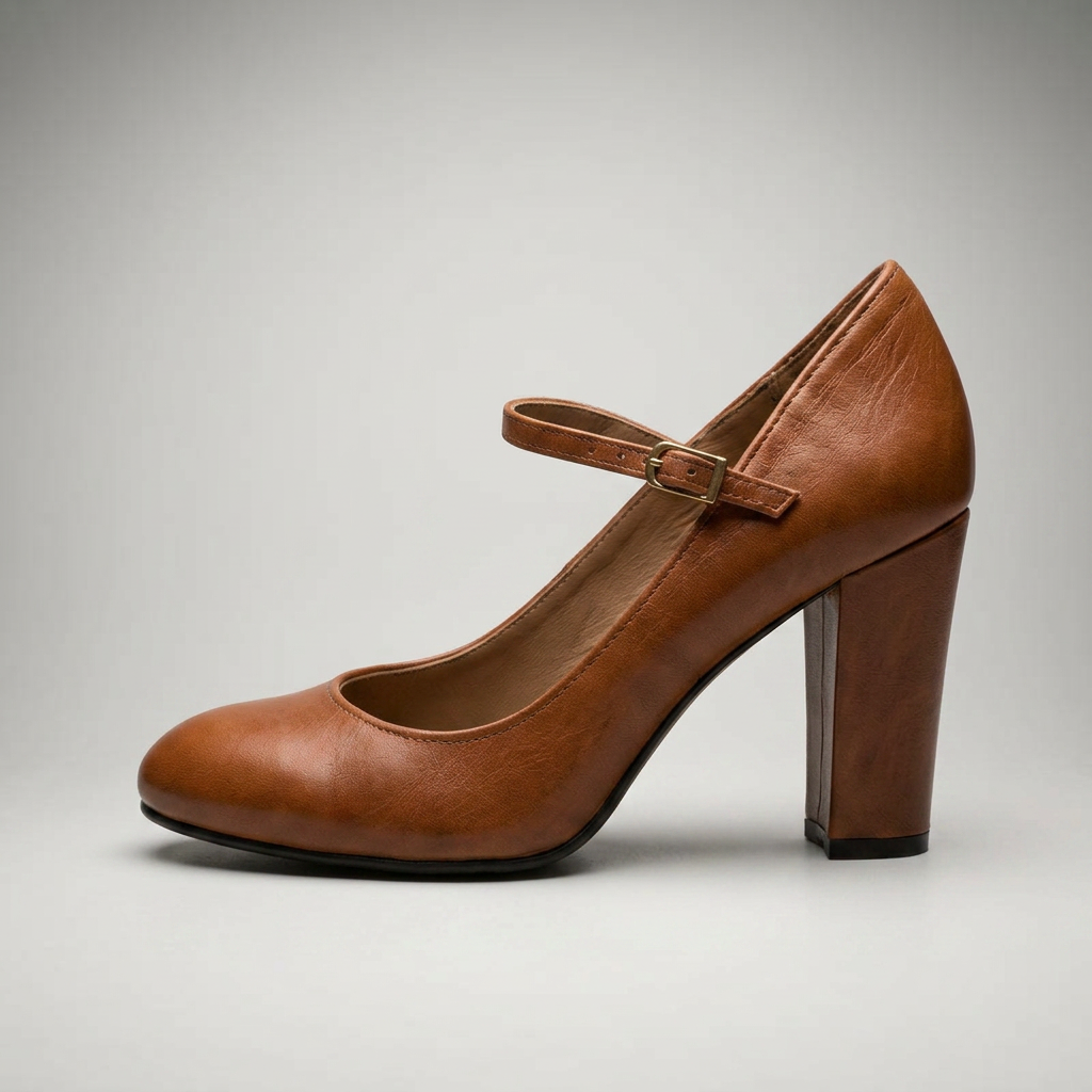 Zapatos de Tacón Mujer Mary Jane Vintage