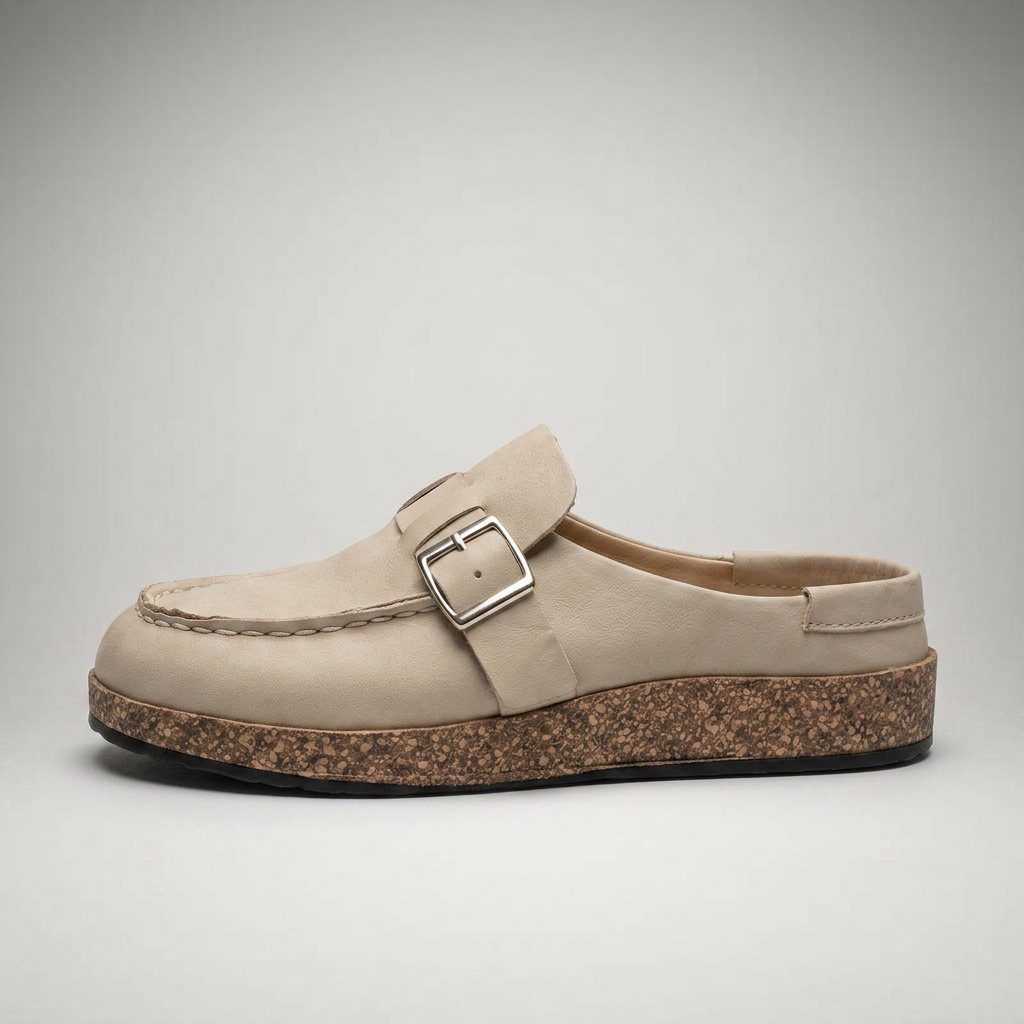 Sandalias Confort Mujer con Plantilla Acolchada y Hebilla