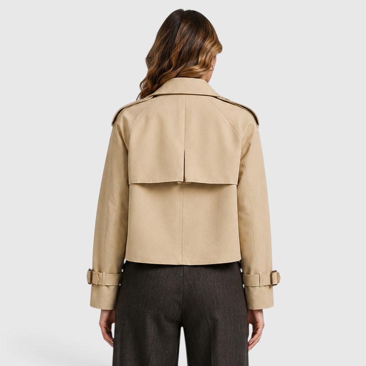 Gabardina Mujer Doble Botonadura Ligera para Looks Smart Casual - Vista 9