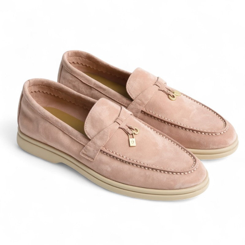 Mocasines de Ante Mujer Planos Minimalistas