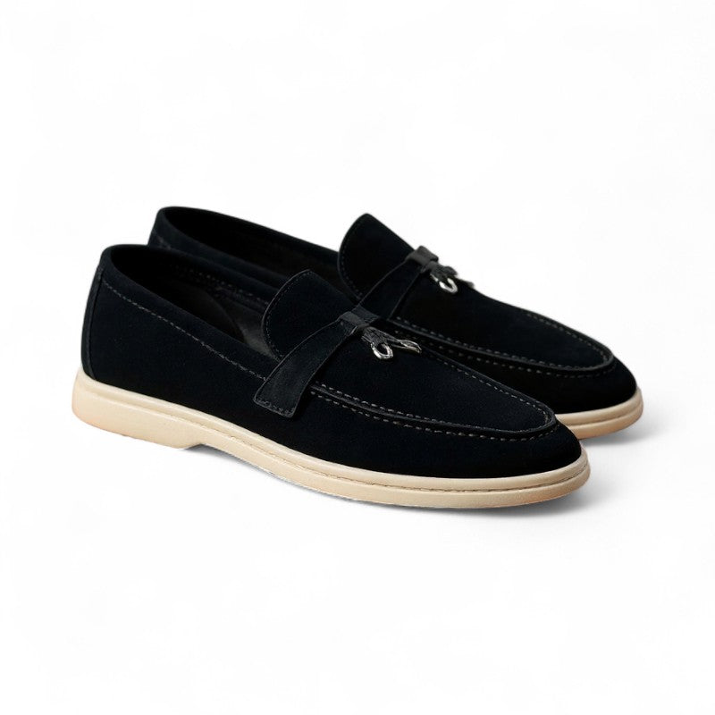 Mocasines de Ante Mujer Planos Minimalistas