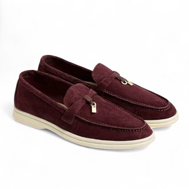 Mocasines de Ante Mujer Planos Minimalistas