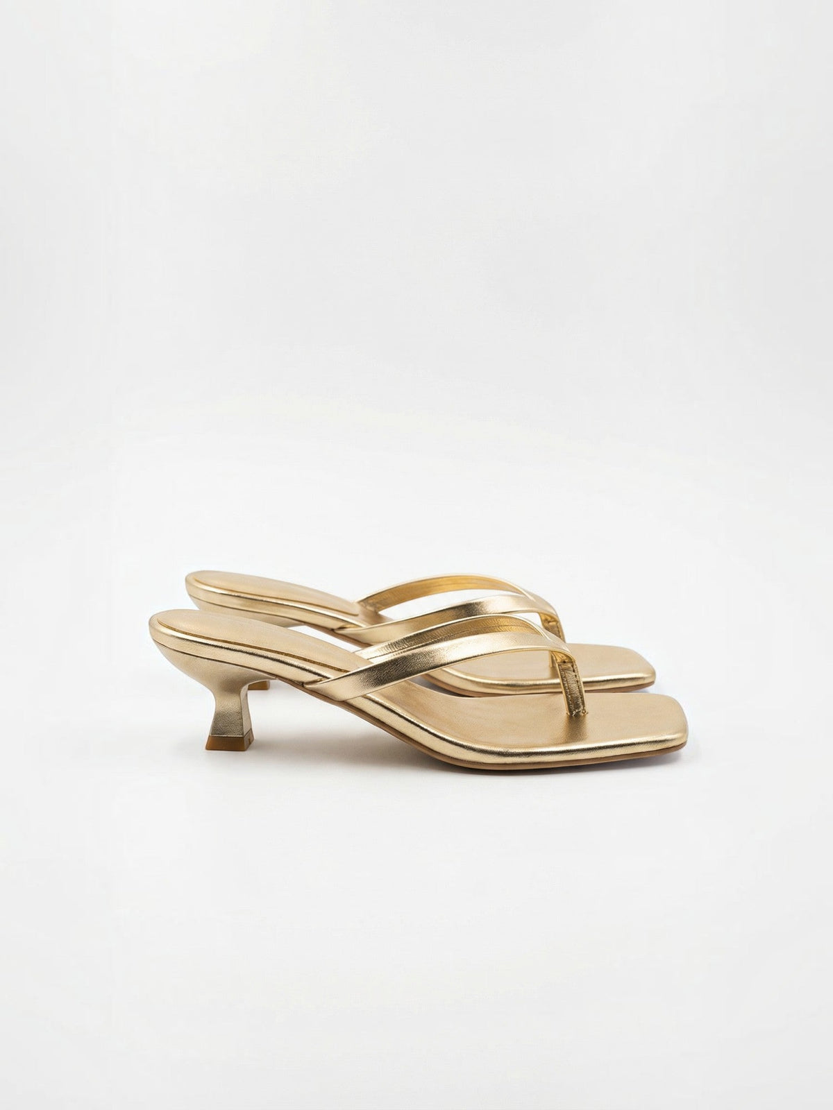 Sandalias Jessica de Tacón Kitten y Punta Cuadrada