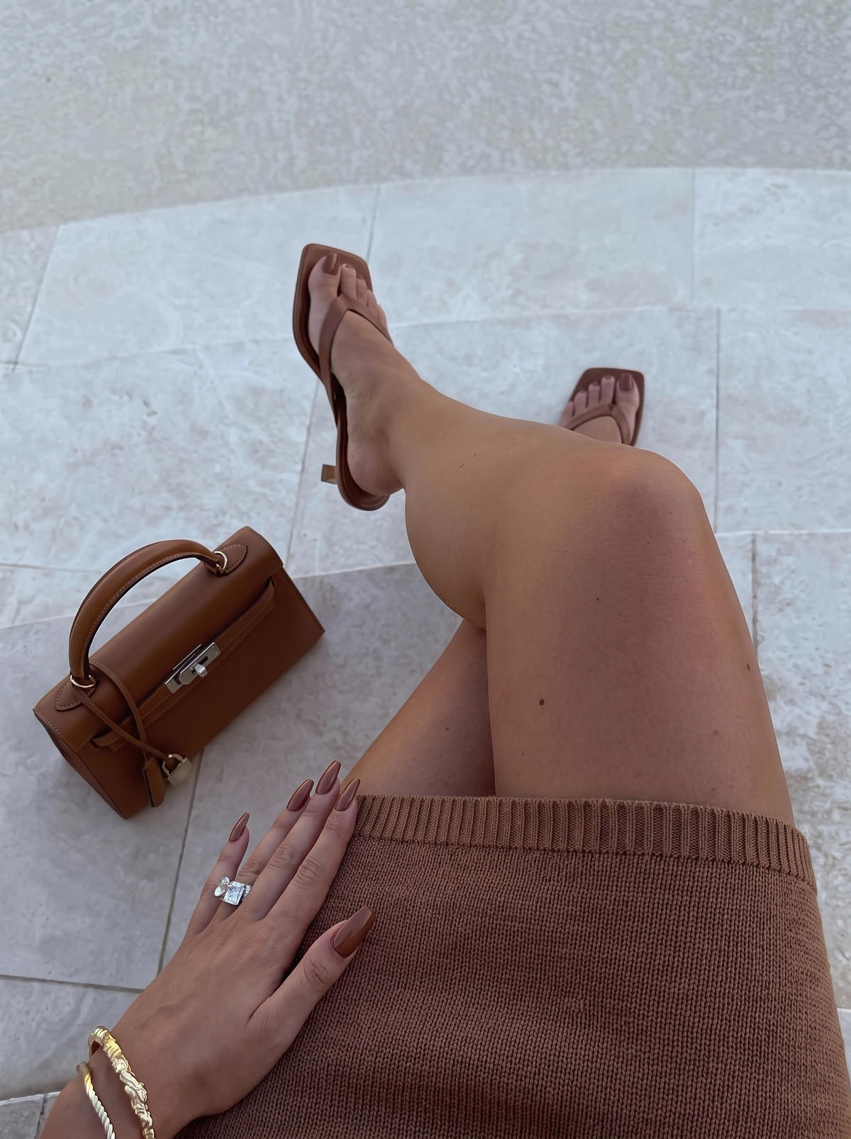Sandalias Amanda de Tacón Kitten y Punta Cuadrada