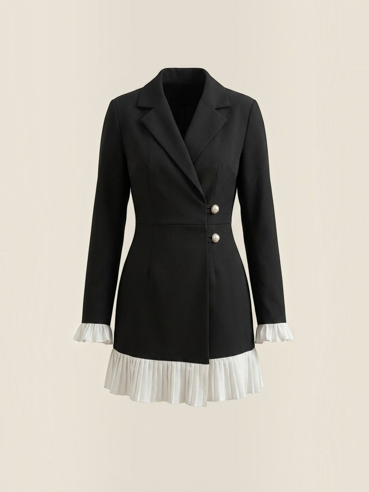 Vestido Blazer Mujer Elegante Botones