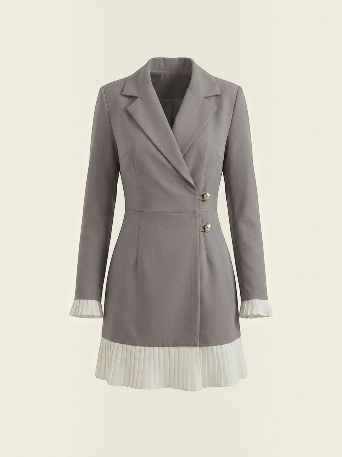 Vestido Blazer Mujer Elegante Botones