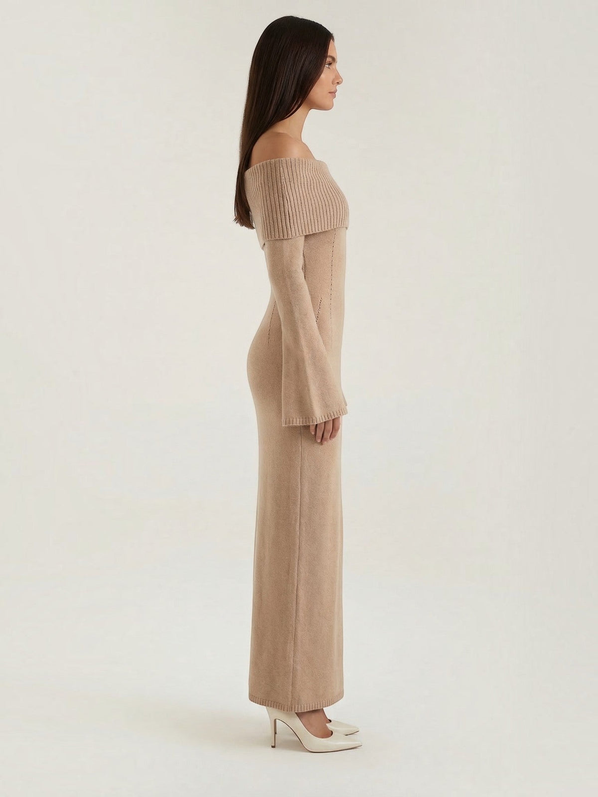 Vestido Largo Hombros Descubiertos Mujer