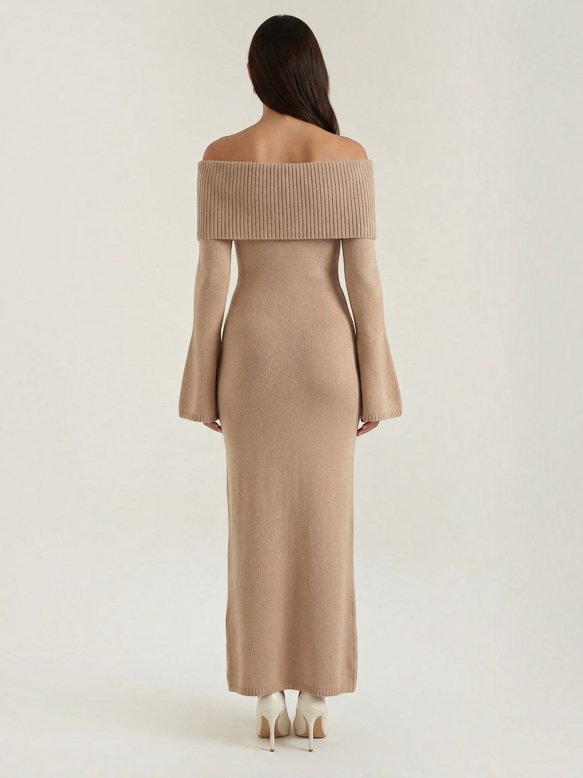 Vestido Largo Hombros Descubiertos Mujer