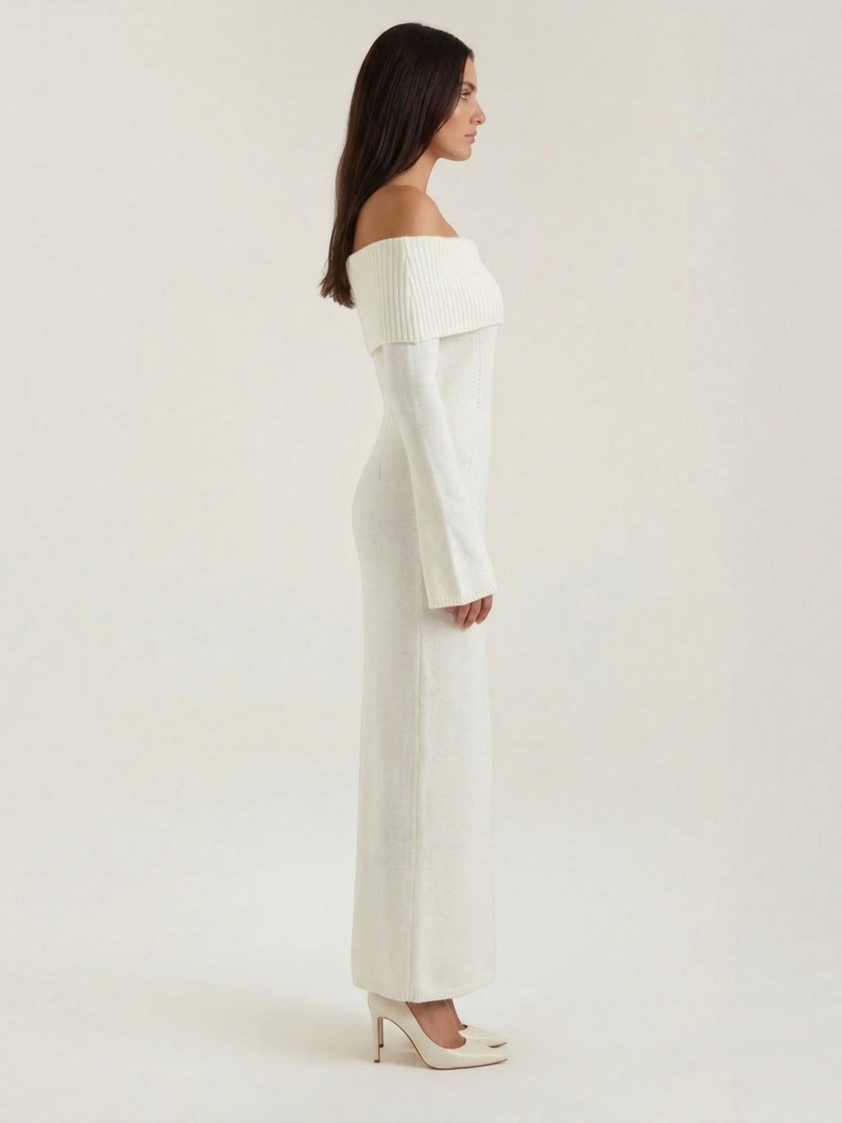 Vestido Largo Hombros Descubiertos Mujer